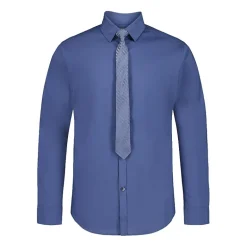 Van Heusen Little & Big Kid Boys Long Sleeve Point Collar Shirt + Tie Set