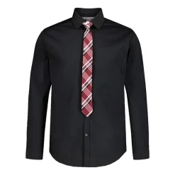Van Heusen Little & Big Kid Boys Long Sleeve Point Collar Shirt + Tie Set