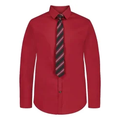 Van Heusen Little & Big Kid Boys Long Sleeve Point Collar Shirt + Tie Set