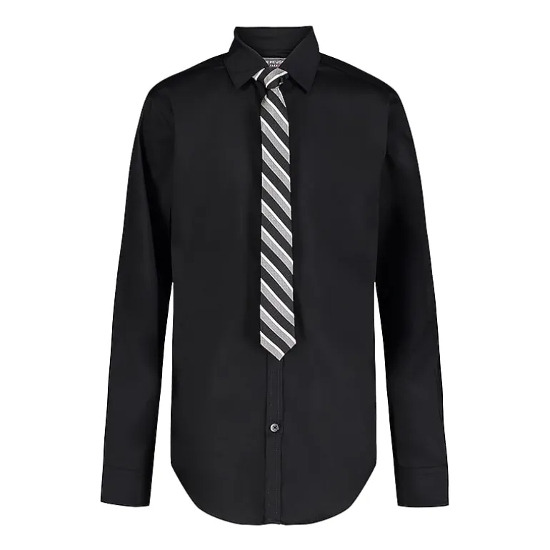 Van Heusen Little & Big Kid Boys Long Sleeve Point Collar Shirt + Tie Set