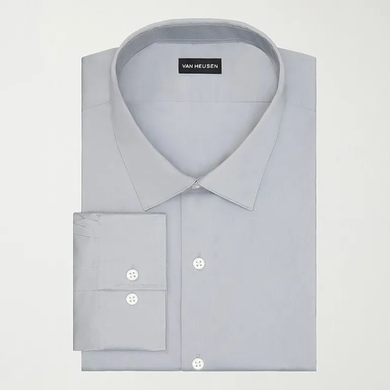 Van Heusen Mens Big and Tall Regular Fit Ultra Flex Wrinkle Free Long Sleeve Dress Shirt
