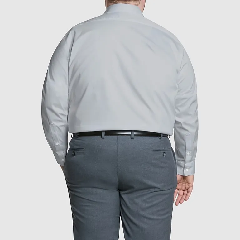 Van Heusen Mens Big and Tall Regular Fit Ultra Flex Wrinkle Free Long Sleeve Dress Shirt