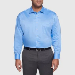 Van Heusen Mens Big and Tall Regular Fit Ultra Flex Wrinkle Free Long Sleeve Dress Shirt