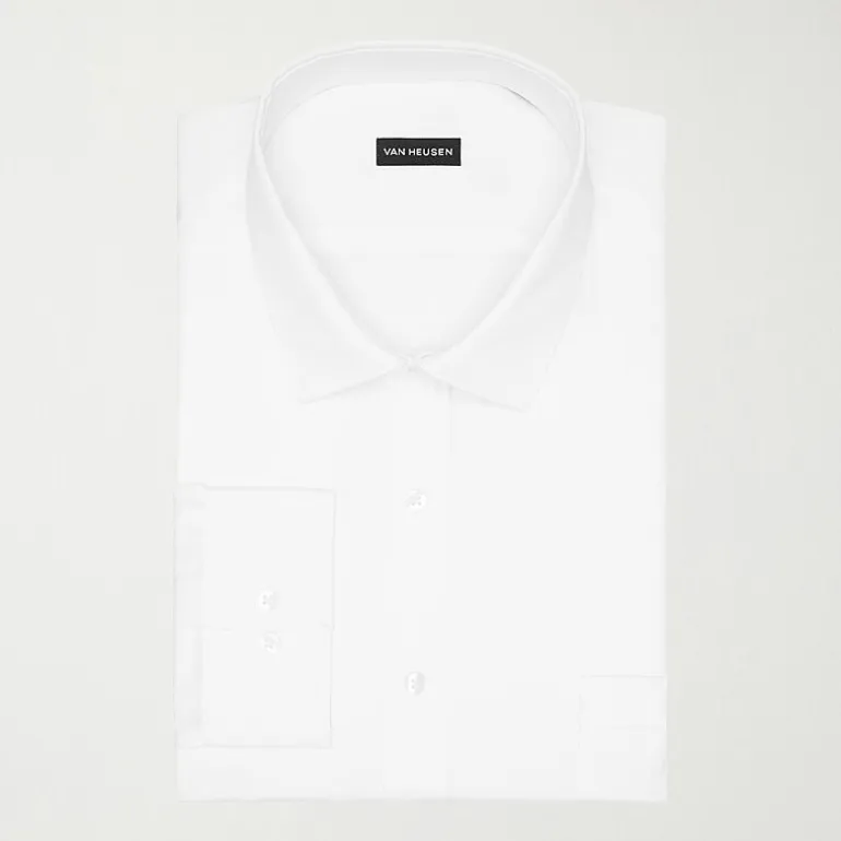 Van Heusen Mens Big and Tall Regular Fit Ultra Flex Wrinkle Free Long Sleeve Dress Shirt