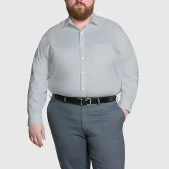 Van Heusen Mens Big and Tall Regular Fit Ultra Flex Wrinkle Free Long Sleeve Dress Shirt