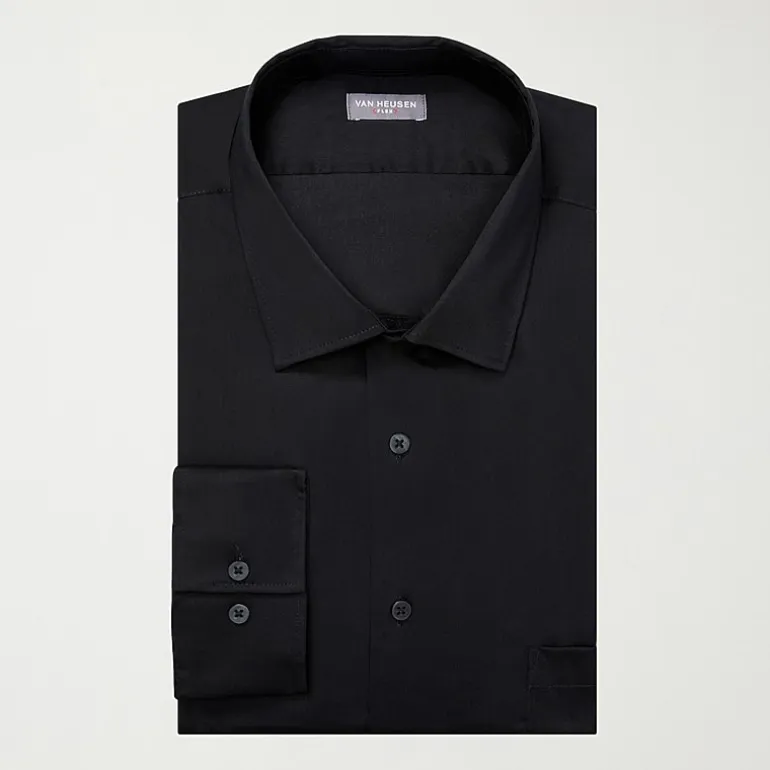 Van Heusen Mens Big and Tall Regular Fit Ultra Flex Wrinkle Free Long Sleeve Dress Shirt