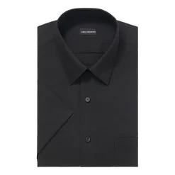 Van Heusen Poplin Mens Regular Fit Easy Care Wrinkle Free Short Sleeve Dress Shirt