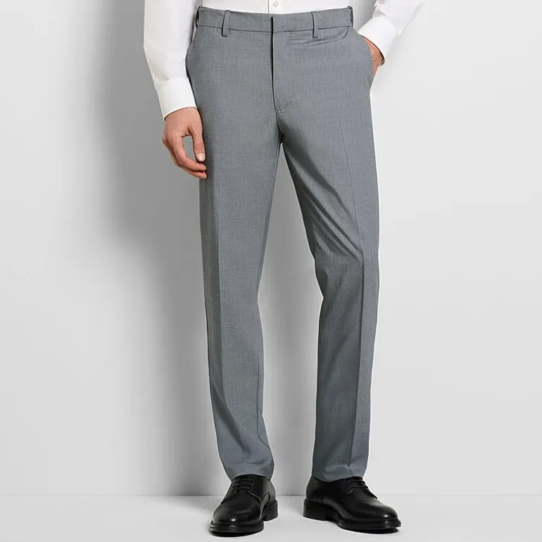 Van Heusen Soft Lux Stretch Mens Regular Fit Dress Flat Front Pant