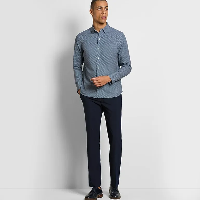 Van Heusen Soft Lux Stretch Mens Regular Fit Dress Flat Front Pant