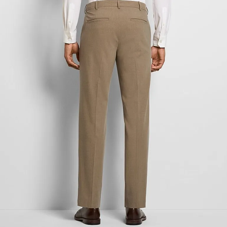 Van Heusen Soft Lux Stretch Mens Regular Fit Dress Flat Front Pant