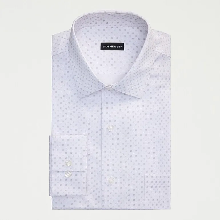 Van Heusen Ultra Flex Big and Tall Mens Regular Fit Stretch Fabric Wrinkle Free Long Sleeve Dress Shirt