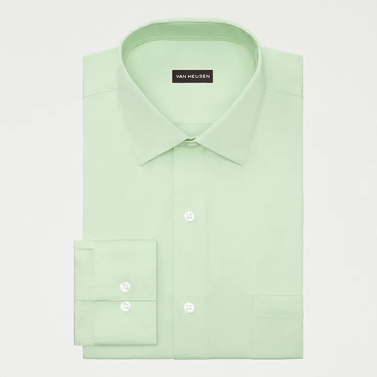 Van Heusen Ultra Flex Big and Tall Mens Regular Fit Stretch Fabric Wrinkle Free Long Sleeve Dress Shirt