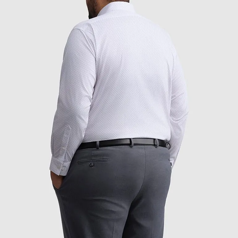 Van Heusen Ultra Flex Big and Tall Mens Regular Fit Stretch Fabric Wrinkle Free Long Sleeve Dress Shirt
