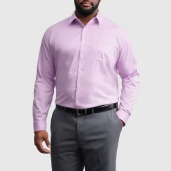 Van Heusen Ultra Flex Big and Tall Mens Regular Fit Stretch Fabric Wrinkle Free Long Sleeve Dress Shirt