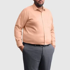 Van Heusen Ultra Flex Big and Tall Mens Regular Fit Stretch Fabric Wrinkle Free Long Sleeve Dress Shirt