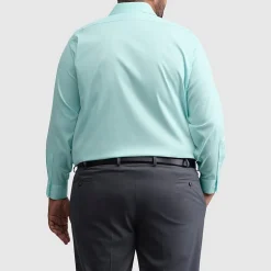 Van Heusen Ultra Flex Big and Tall Mens Regular Fit Stretch Fabric Wrinkle Free Long Sleeve Dress Shirt