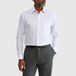 Van Heusen Ultra Flex Mens Regular Fit Stretch Fabric Wrinkle Free Long Sleeve Dress Shirt
