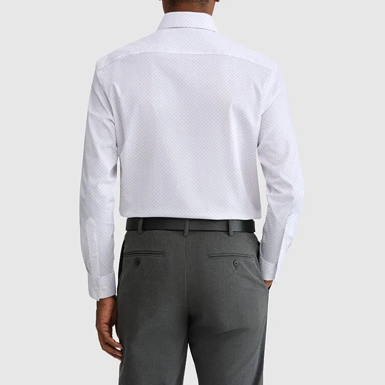 Van Heusen Ultra Flex Mens Regular Fit Stretch Fabric Wrinkle Free Long Sleeve Dress Shirt