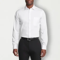 Van Heusen Ultra Flex Mens Regular Fit Stretch Fabric Wrinkle Free Long Sleeve Dress Shirt