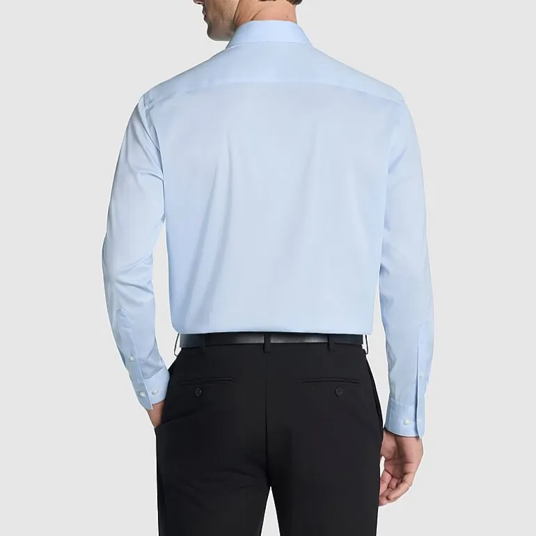 Van Heusen Ultra Flex Mens Regular Fit Stretch Fabric Wrinkle Free Long Sleeve Dress Shirt