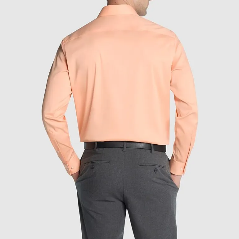 Van Heusen Ultra Flex Mens Regular Fit Stretch Fabric Wrinkle Free Long Sleeve Dress Shirt