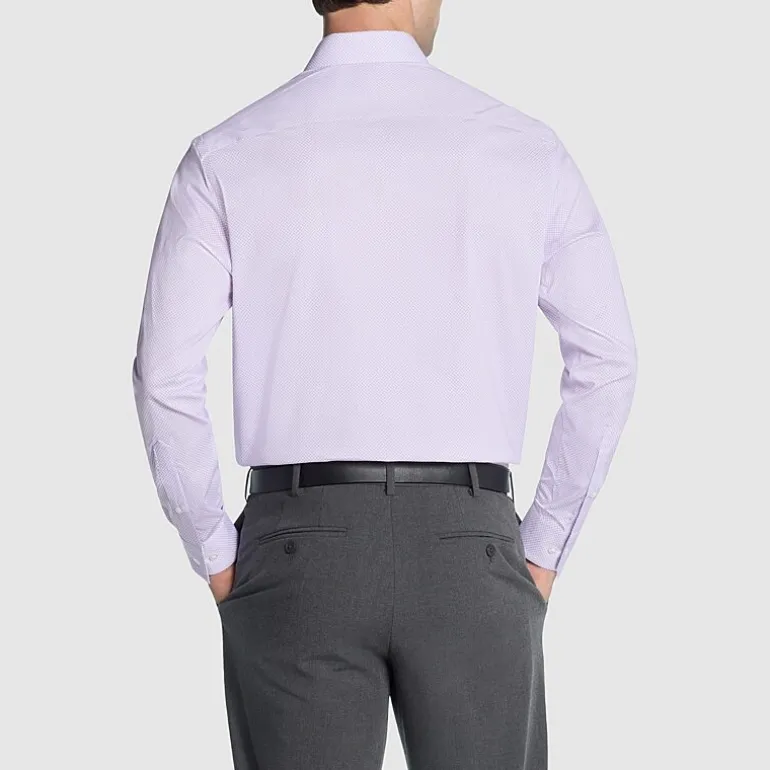 Van Heusen Ultra Flex Mens Regular Fit Stretch Fabric Wrinkle Free Long Sleeve Dress Shirt