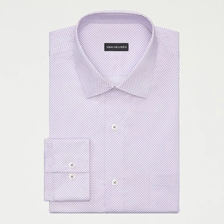 Van Heusen Ultra Flex Mens Regular Fit Stretch Fabric Wrinkle Free Long Sleeve Dress Shirt