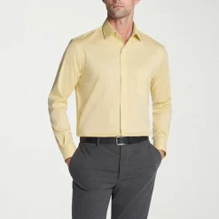 Van Heusen Ultra Flex Mens Regular Fit Stretch Fabric Wrinkle Free Long Sleeve Dress Shirt
