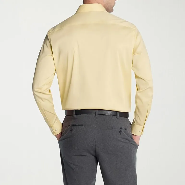 Van Heusen Ultra Flex Mens Regular Fit Stretch Fabric Wrinkle Free Long Sleeve Dress Shirt