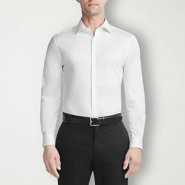 Van Heusen Ultra Flex Mens Slim Fit Wrinkle Free Long Sleeve Dress Shirt