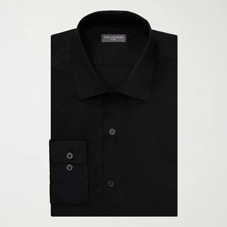 Van Heusen Ultra Flex Mens Slim Fit Wrinkle Free Long Sleeve Dress Shirt