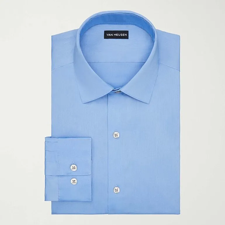 Van Heusen Ultra Flex Mens Slim Fit Wrinkle Free Long Sleeve Dress Shirt