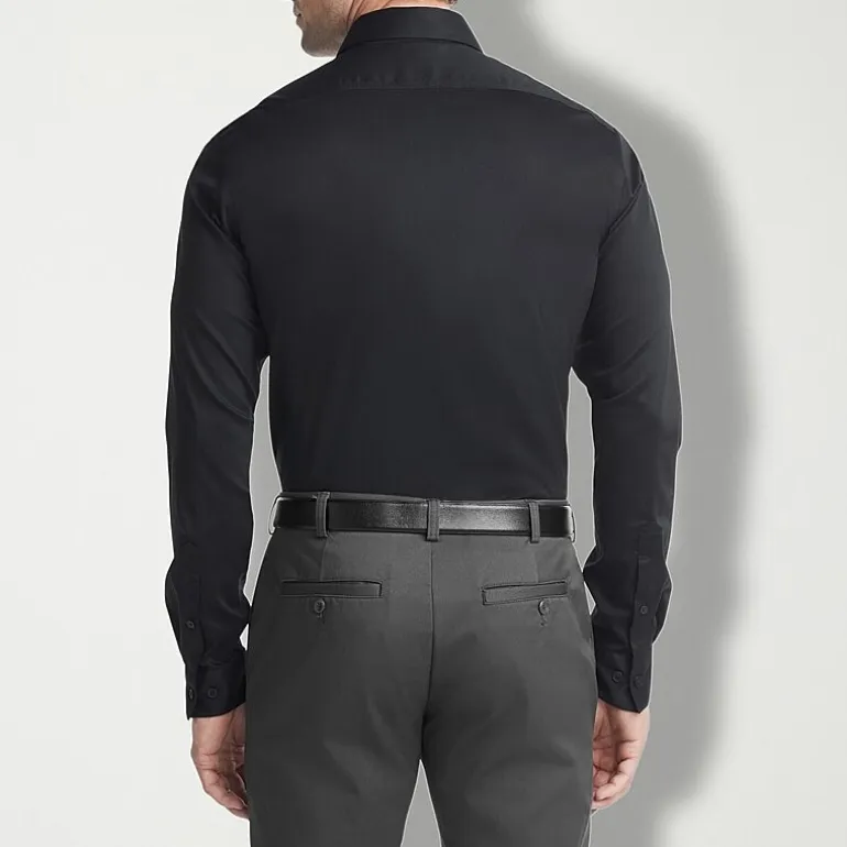 Van Heusen Ultra Flex Mens Slim Fit Wrinkle Free Long Sleeve Dress Shirt