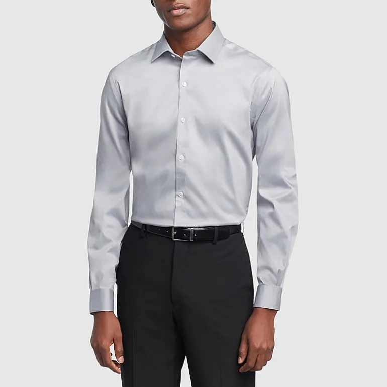 Van Heusen Ultra Flex Mens Slim Fit Wrinkle Free Long Sleeve Dress Shirt