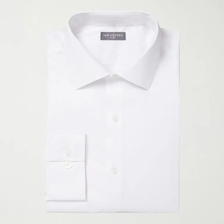 Van Heusen Ultra Flex Mens Slim Fit Wrinkle Free Long Sleeve Dress Shirt