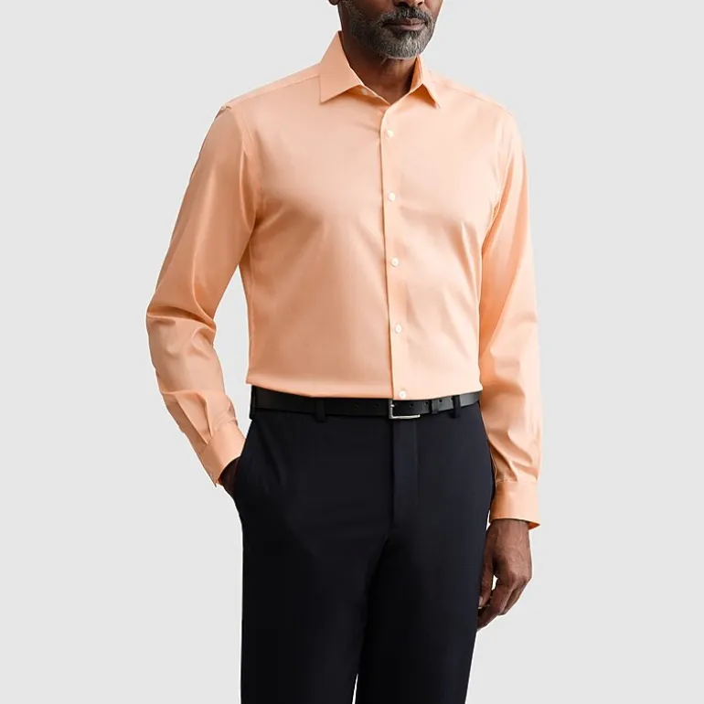 Van Heusen Ultra Flex Mens Slim Fit Stretch Fabric Wrinkle Free Long Sleeve Dress Shirt