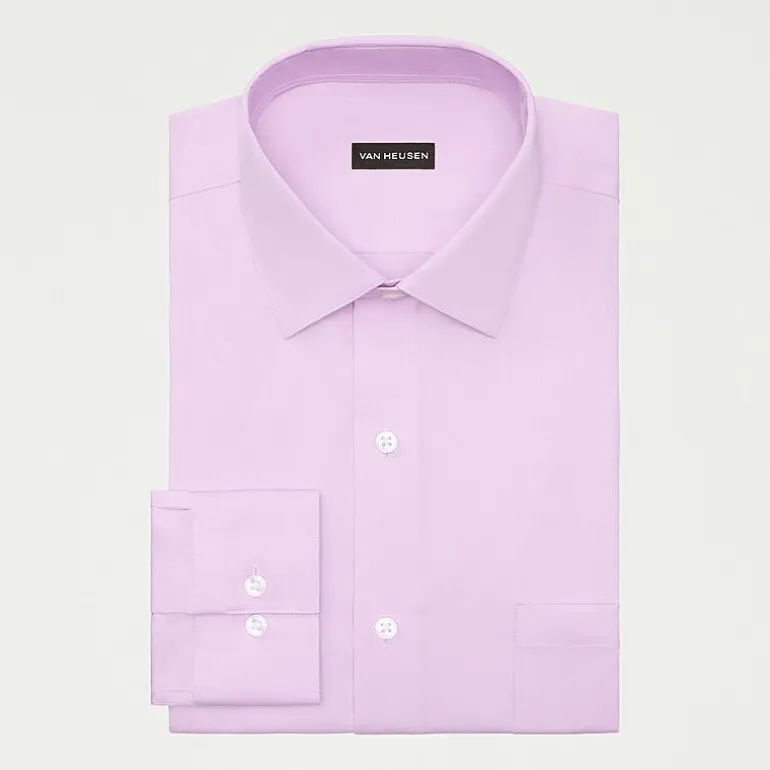 Van Heusen Ultra Flex Mens Slim Fit Stretch Fabric Wrinkle Free Long Sleeve Dress Shirt