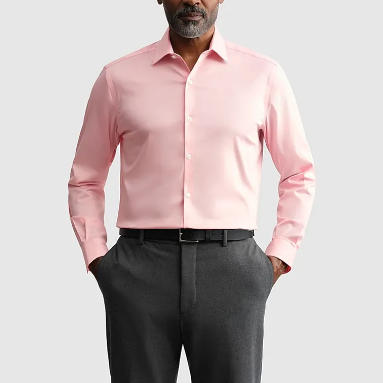 Van Heusen Ultra Flex Mens Slim Fit Stretch Fabric Wrinkle Free Long Sleeve Dress Shirt