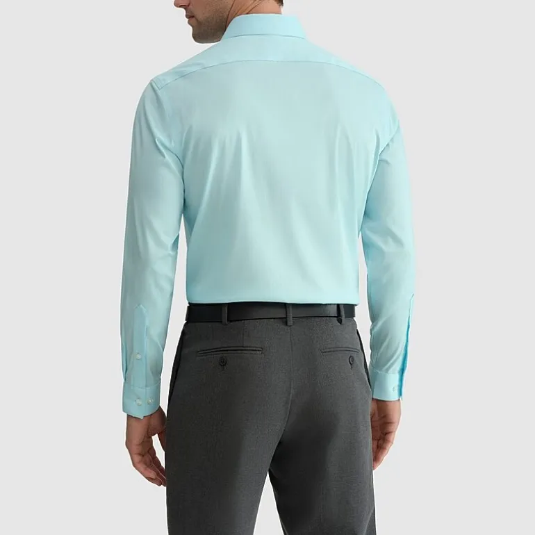 Van Heusen Ultra Flex Mens Slim Fit Stretch Fabric Wrinkle Free Long Sleeve Dress Shirt