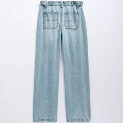 Vanilla Star Big Kid Girls Distressed Wide Leg Jean