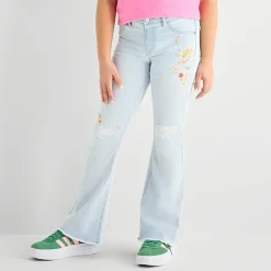 Vanilla Star Big Kid Girls Flare Leg Jean