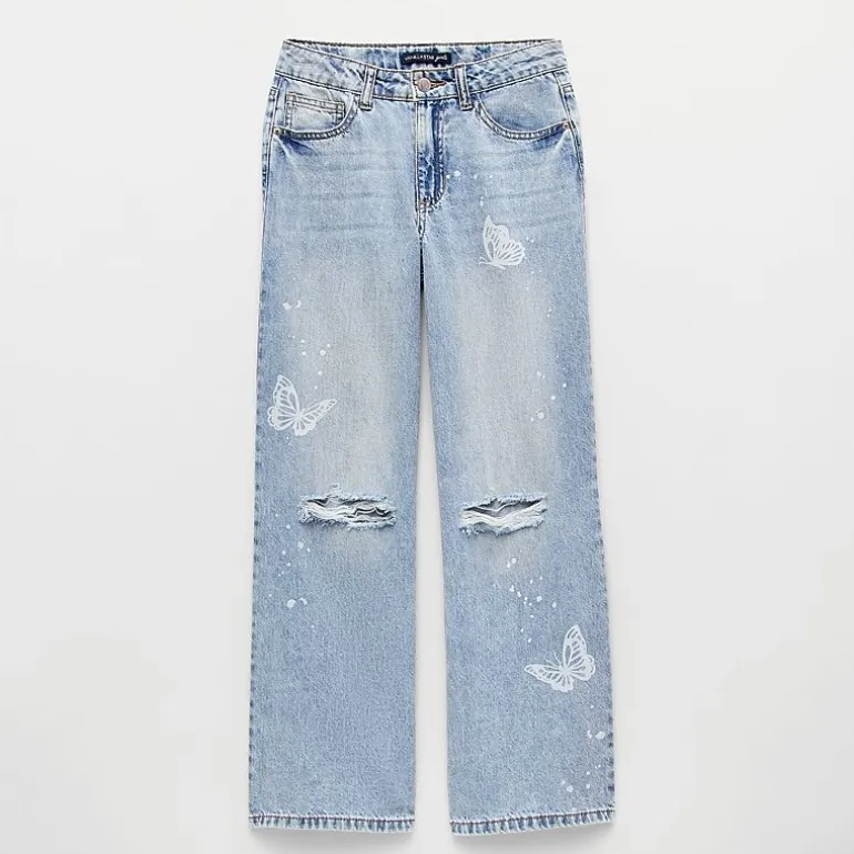 Vanilla Star Big Kid Girls Wide Leg Jean