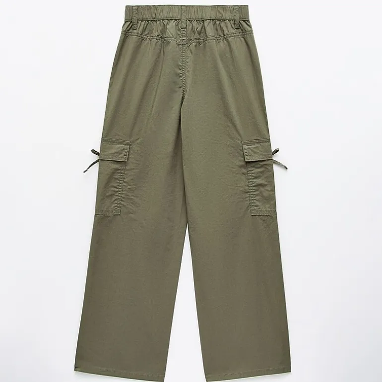Vanilla Star Bow Big Kid Girls Wide Leg Cargo Pant