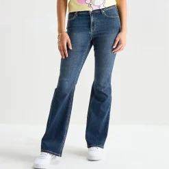 Vanilla Star Womens Juniors Mid Rise Bootcut Jean