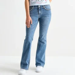 Vanilla Star Womens Juniors Mid Rise Bootcut Jean