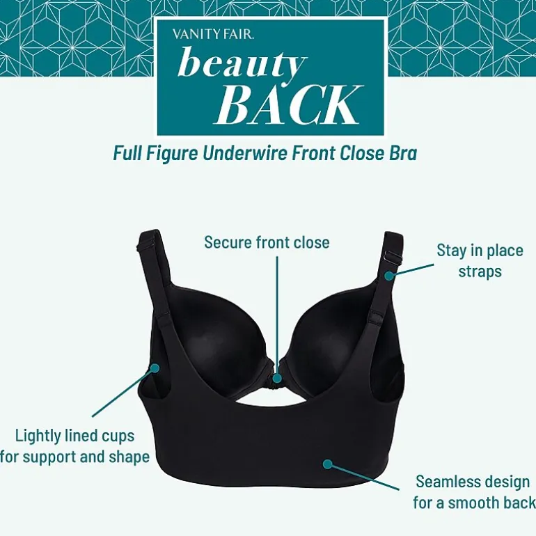Vanity Fair® Beauty Back® Full Figure Front Close Underwire Bra - 76384