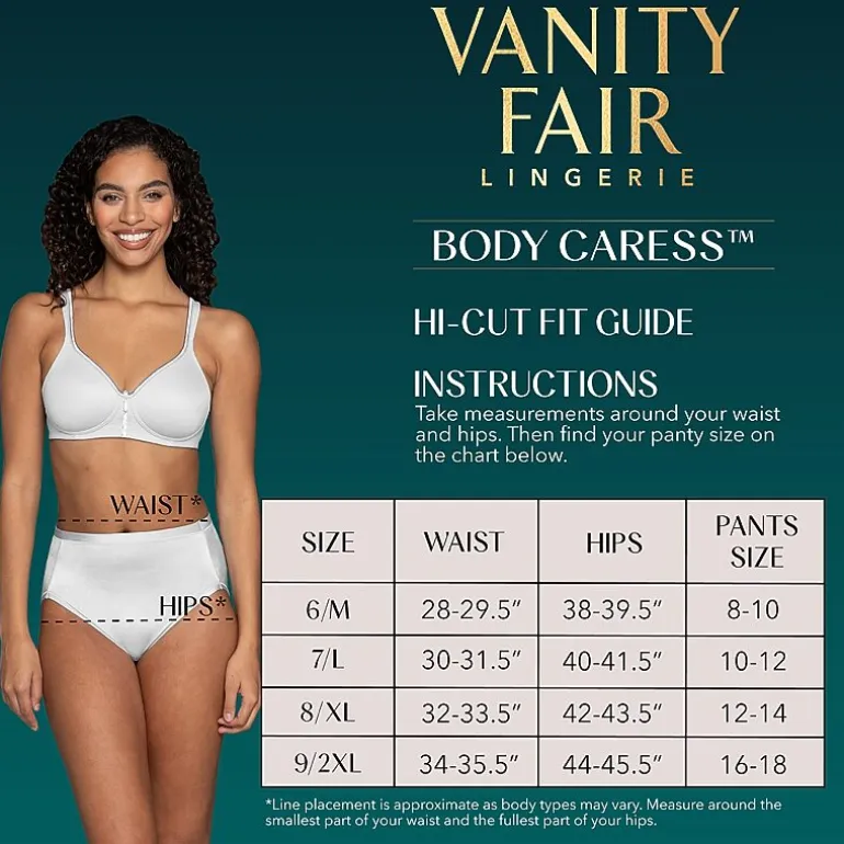 Vanity Fair® Body Caress® Hicut 3 PK - 13437