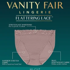 Vanity Fair® Flattering Lace®  Hi-Cut Panties - 13280