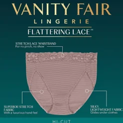 Vanity Fair® Flattering Lace®  Hi-Cut Panties - 13280