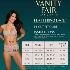 Vanity Fair® Flattering Lace®  Hi-Cut Panties - 13280